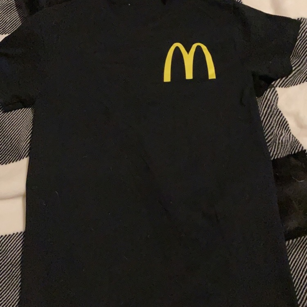 Small McDonald’s work shirt.